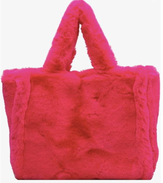 Regal Faux Fur Tote Bag