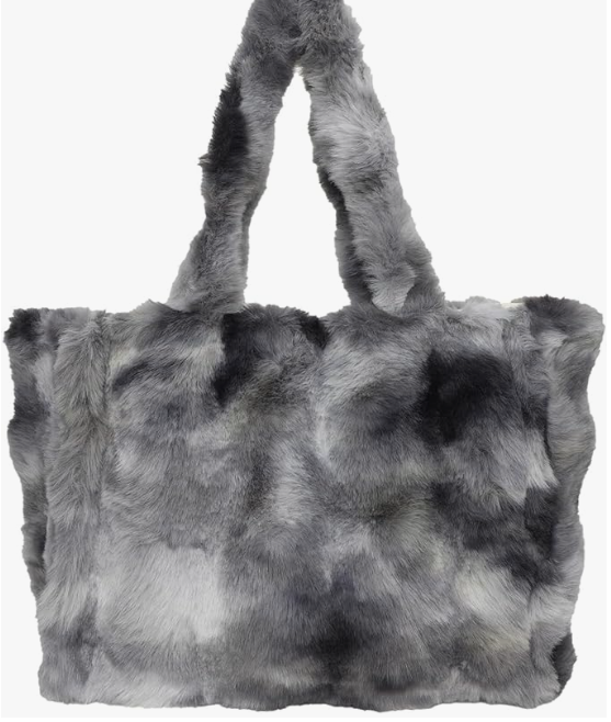 Regal Faux Fur Tote Bag