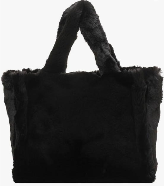 Regal Faux Fur Tote Bag