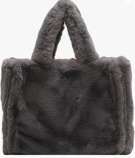 Regal Faux Fur Tote Bag